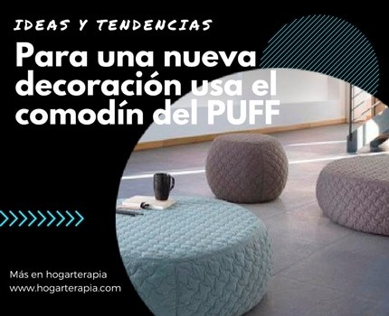Los puffs son muebles versátiles, cómodos y prácticos