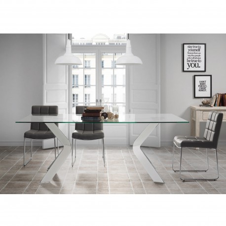 MESA WESTPORT (ANTES VIRGINIA) 200 CM. DE CRISTAL TEMPLADO