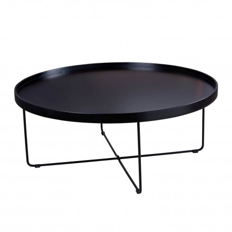 MESA DE CENTRO REDONDA BRUNO DE ESTILO MINIMALISTA