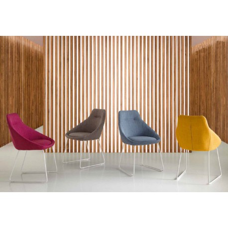 SILLA TAPIZADA ALBA DE DISEÑO FUTURISTA
