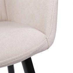 SILLA TAPIZADA CON BRAZOS FIONA