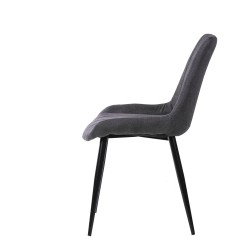 SILLA TAPIZADA METALICA MILA