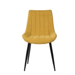 SILLA TAPIZADA METALICA MILA