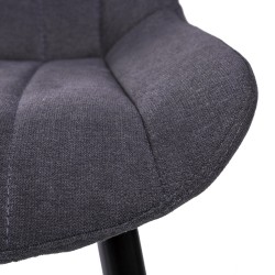 SILLA TAPIZADA METALICA MILA