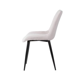 SILLA TAPIZADA METALICA MILA