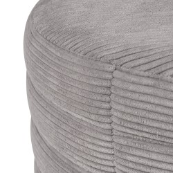 PUFF REDONDO SAUL CON BASE DE MADERA