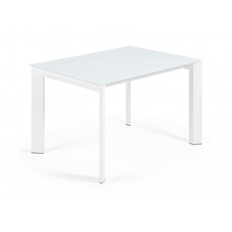 MESA EXTENSIBLE ATTA DE CRISTAL, ACERO Y MDF