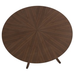 MESA REDONDA CARMEL DE 120 CM. DE MADERA