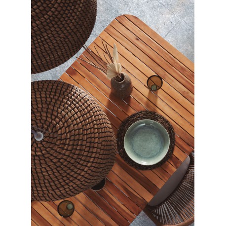 MESA SKOD DE MADERA MACIZA DE ACACIA