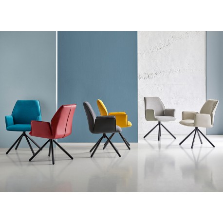 SILLA GIRATORIA CARLYN CON REPOSABRAZOS