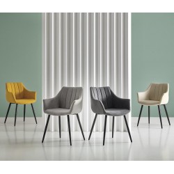 SILLA TAPIZADA CON BRAZOS FIONA