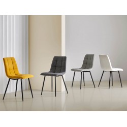 SILLA METALICA TAPIZADA BIMBA