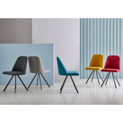 SILLA TAPIZADA CRIS GIRATORIA