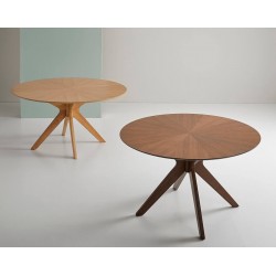 MESA REDONDA CARMEL DE 120 CM. DE MADERA