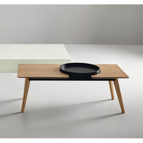 MESA DE CENTRO ADAM CON BANDEJA EXTRAIBLE