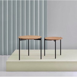 SET DE DOS MESITAS NORTON DE ROBLE