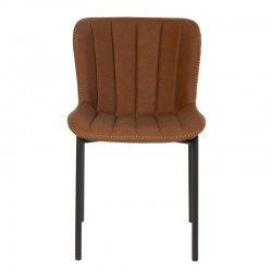 SILLA VINTAGE MAYKA DE POLIPIEL Y ACERO