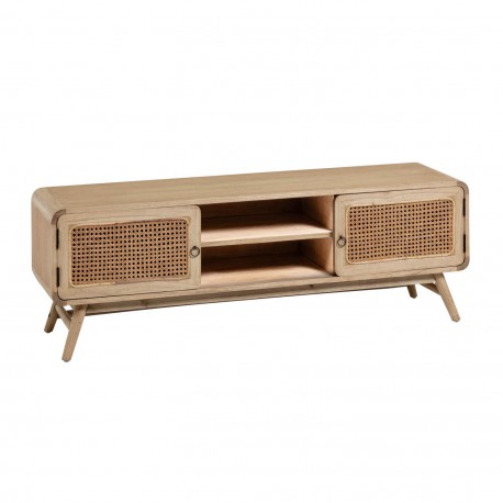 MUEBLE TV NALU DE MADERA MINDI Y RATAN