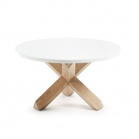 MESA DE CENTRO NORI CON PIES DE ROBLE MACIZO