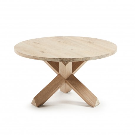 MESA DE CENTRO NORI DE ROBLE MACIZO