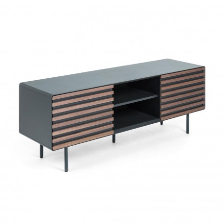 MUEBLE TV MAHON CON DOS PUERTAS CORREDERAS