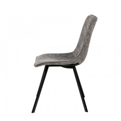 SILLA BERTA TAPIZADA EFECTO CUERO