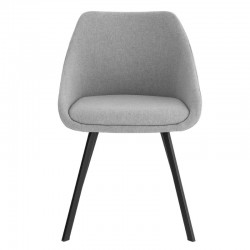 SILLA TAPIZADA LANNA CON LINEAS SIMPLES