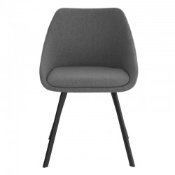 SILLA TAPIZADA LANNA CON LINEAS SIMPLES