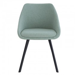 SILLA TAPIZADA LANNA CON LINEAS SIMPLES