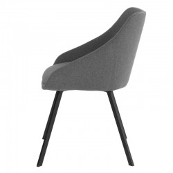 SILLA TAPIZADA LANNA CON LINEAS SIMPLES