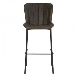 TABURETE VINTAGE RILEY DE POLIPIEL Y ACERO