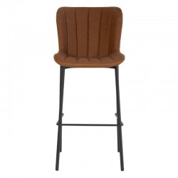 TABURETE VINTAGE RILEY DE POLIPIEL Y ACERO