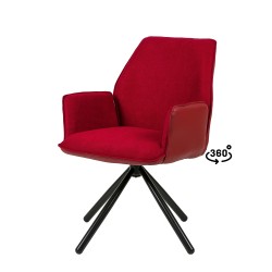 SILLA GIRATORIA CARLYN CON REPOSABRAZOS