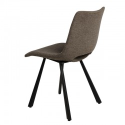 SILLA TAPIZADA BRIANA CON PATAS DE METAL