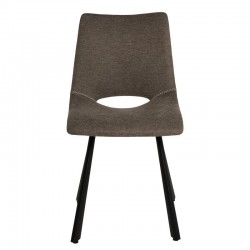 SILLA TAPIZADA BRIANA CON PATAS DE METAL