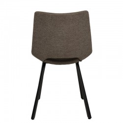 SILLA TAPIZADA BRIANA CON PATAS DE METAL