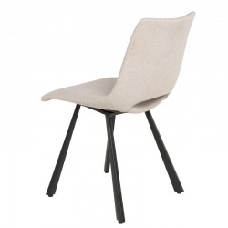 SILLA TAPIZADA BRIANA CON PATAS DE METAL