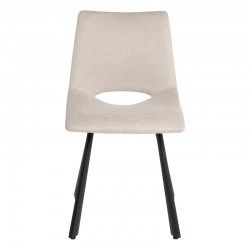 SILLA TAPIZADA BRIANA CON PATAS DE METAL