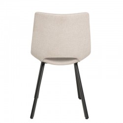 SILLA TAPIZADA BRIANA CON PATAS DE METAL