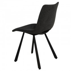 SILLA TAPIZADA BRIANA CON PATAS DE METAL