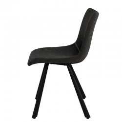 SILLA TAPIZADA BRIANA CON PATAS DE METAL