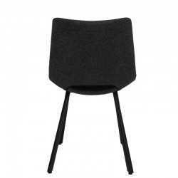 SILLA TAPIZADA BRIANA CON PATAS DE METAL