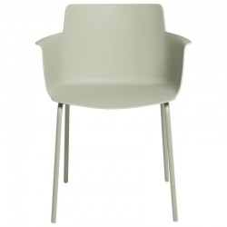 SILLA DOLLY DE POLIPROPILENO Y PATAS DE METAL