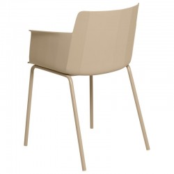 SILLA DOLLY DE POLIPROPILENO Y PATAS DE METAL