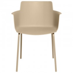 SILLA DOLLY DE POLIPROPILENO Y PATAS DE METAL