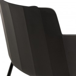 SILLA DOLLY DE POLIPROPILENO Y PATAS DE METAL