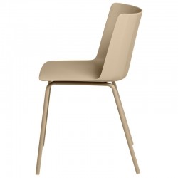 SILLA CADY DE POLIPROPILENO Y PATAS DE METAL