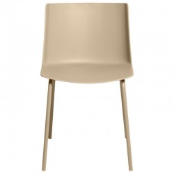 SILLA CADY DE POLIPROPILENO Y PATAS DE METAL