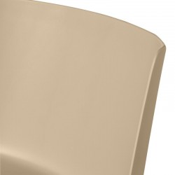 SILLA CADY DE POLIPROPILENO Y PATAS DE METAL