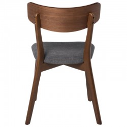 SILLA KEIRA DE MADERA CON ASIENTO TAPIZADO